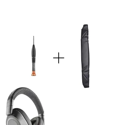 Zamenljiva blazinica za trak z Velcro, beljakovinsko usnje in pena Black