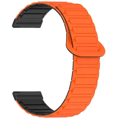 Magnetni silikonski pašček I-beam, 14-21cm, za COROS APEX 4 (46mm) Black Orange