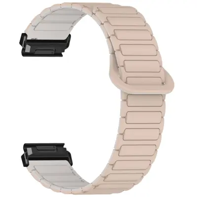 Silikonski pašček z magnetnim I-nosilcem, za Garmin Fenix in 22mm Beige