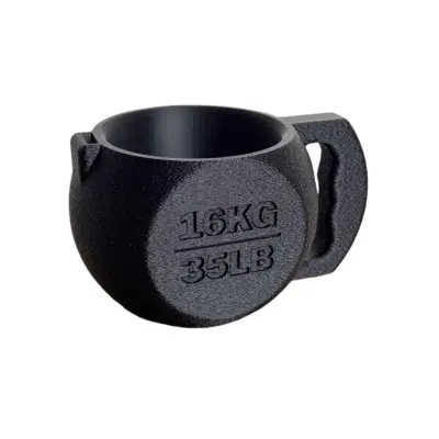 Kettlebell nosilec za pint sladoleda, plastičen ovoj za stabilnost Black