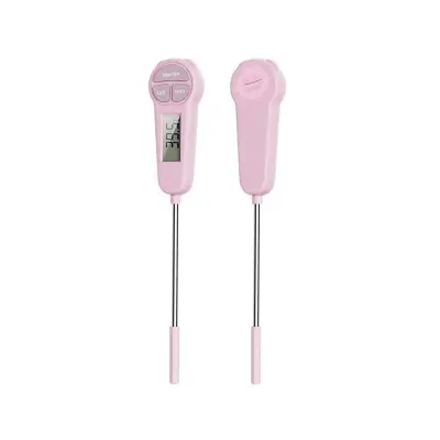 Hitri elektronski termometer z LCD zaslonom in 304 sondo, -50℃～300℃ Pink