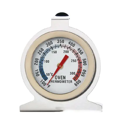 Kuhinjski pečnični termometer 0-300°C, 304 jeklo in steklo