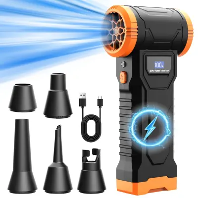 Ročni prenosni mini pihalnik zraka, 4000mAh, 110000RPM brezžični