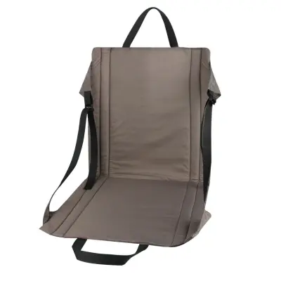Prenosni zložljiv sedež z naslonjalom 44cm, vodoodporen Oxford Gray