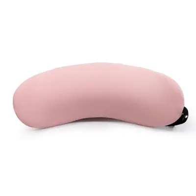 Polmesečasti spominski penasti ledveni vzglavnik, ergonomski 3D Pink
