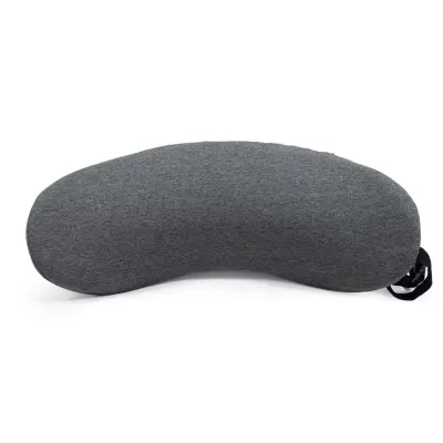 Polmesečasti spominski penasti ledveni vzglavnik, ergonomski 3D DarkGrey