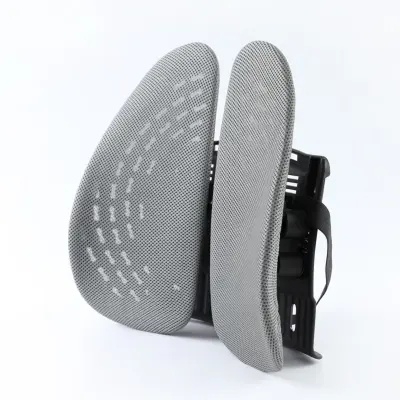 Ergonomska dvojna ledvena blazina TPU z 3D zračno tkanino Gray