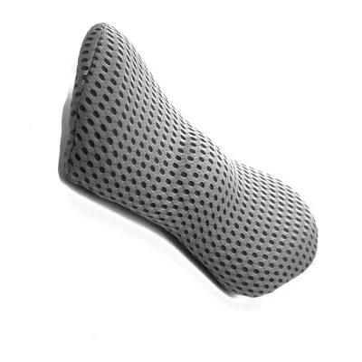Ergonomska ledvena blazina 4D mreža z spominsko peno in PU prevleko DarkGrey