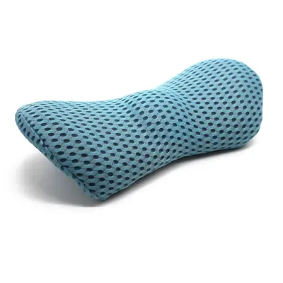 Ergonomska ledvena blazina 4D mreža z spominsko peno in PU prevleko Blue