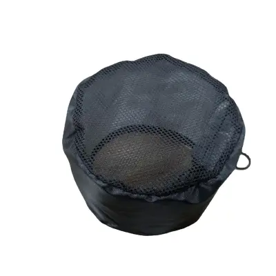 Torba proti puščanju za prenosni klima 8x6.5in, črna s vrvico