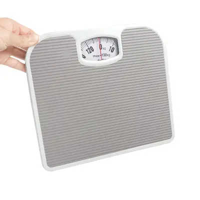 Mehanična tehtnica NS-A06, 130KG, usnje, natančna, 26.5 x 24 x 4cm Gray