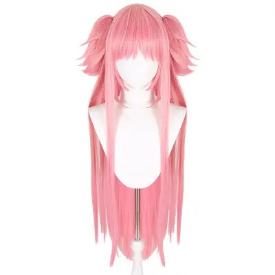 Roza lasulja za Cosplay - 80 cm dolga, visokotemperaturna vlakna, idealna za anime in zabave