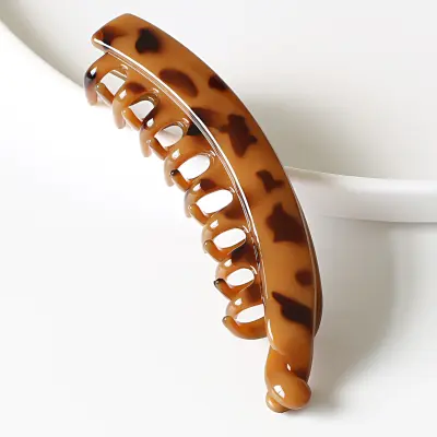 Sponke za lase v obliki banane - 13 cm, 2 kosa coffee