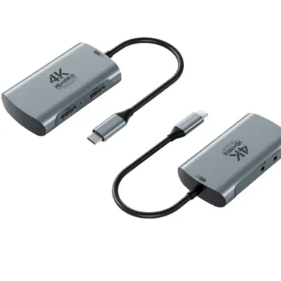 4K HDMI na USB-C video zajemalnik s 3,5 mm mikrofonskim vhodom in ničelno zakasnitvijo 4K loop-out