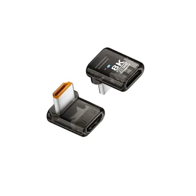 UHD Right-Angle HDMI 2.1 Adapter (3-Pack) – 8K@60Hz UHD Female to Male Black