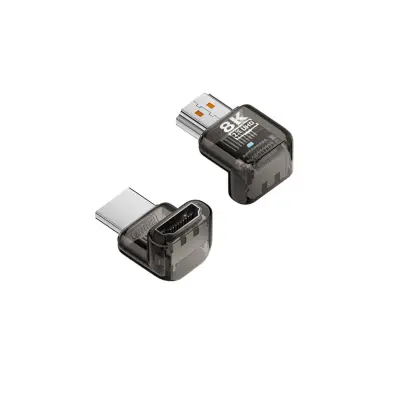 8K UHD HDMI 2.1 Moški v Ženski 90° Navpični Adapter - 3 Pack Black