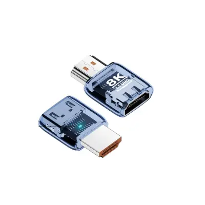 8K UHD HDMI 2.1 ženski na moški adapter pravilen - paket 3 Blue