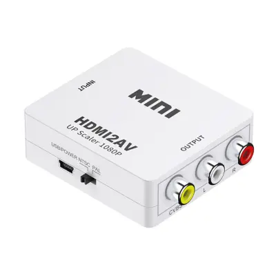 HDTV v AV pretvornik – USB HDMI na RCA, 1080p, NTSC/PAL White