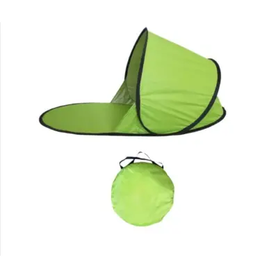 Pop-up enoposteljni plažni šotor, 170T poliester s premazom Green