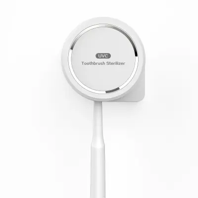 Prenosni UV sterilizator zobnih ščetk UVA+UVC, 3-minutni cikel, USB-C White