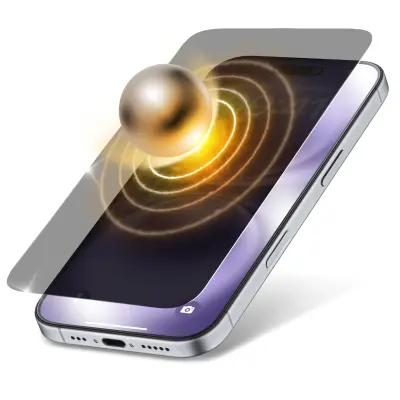 Zaščitno steklo CELLULARLINE FILM&GO HYBRID GLASS, Privacy-Matt