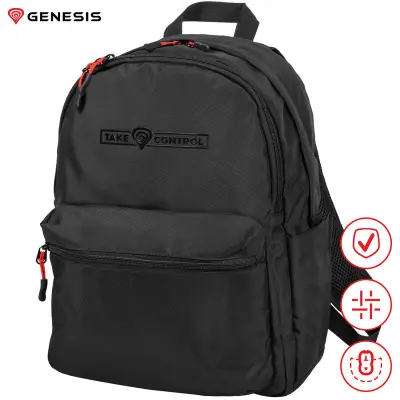 Nahrbtnik GENESIS PALLAD 200 univerzalni 2v1, za prenosnike do 35,8 cm (14.1"), 19 l, črn
