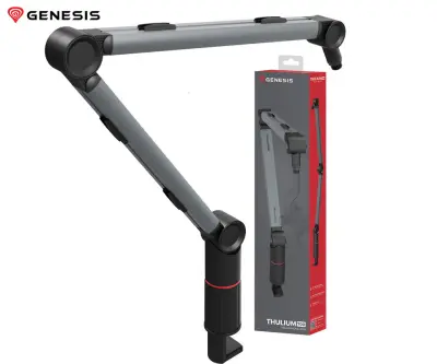 Stojalo/roka za mikrofon GENESIS THULIUM 700, držala za kable, črno-sivo