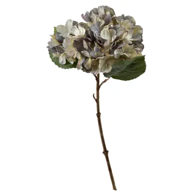 umetna hortenzija plastika Mondex Viridis 35cm bela 1kos