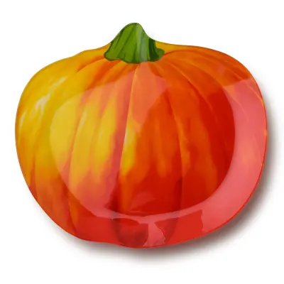 Servirni krožnik steklo Allesken Aria Fresh 25,6x27,4x2,3 oranžen 1 kos
