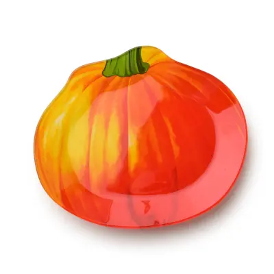 Servirni krožnik steklo Allesken Aria Fresh 17x19,5x1,8cm oranžna 1 kos
