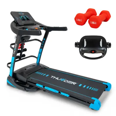 Električna tekalna steza THUNDER® CORE-DS-TFT-BLACK – 3,5 KM, 20 km/h, Android, 10" TFT