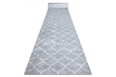 Tekač gumiran LOTUS KONICZYNA 60921 Detelja, melanž siva pralna protizdrsna 60 60x1050 cm