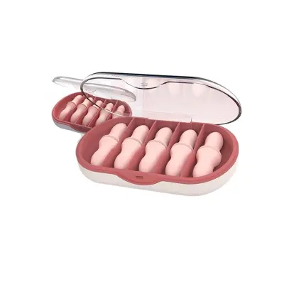 Penasti ušesni čepki v obliki naboja, 5 parov, visoka zaščita Pink