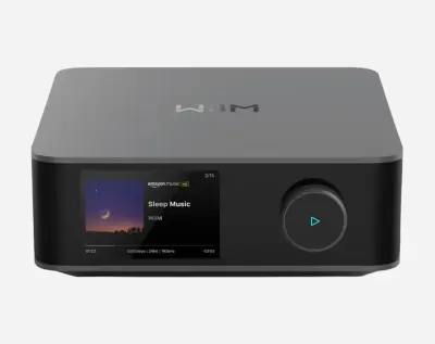WiiM Amp Ultra – vrhunski Hi-Fi ojačevalnik in streamer z zaslonom - space gray