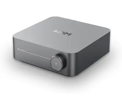 WiiM Amp – zmogljiv Hi-Fi ojačevalnik in avdio streamer v enem - space gray
