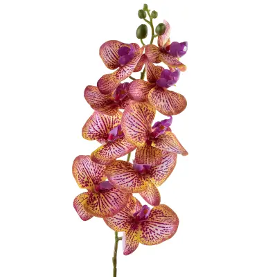cvetna veja umetna Viridis Orhideja 90cm bela 1kos