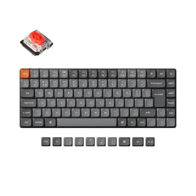 Keychron K3 Max brezžična nizkoprofilna mehanska tipkovnica Gateron rdeča stikala RGB (K3M-H1-UK)