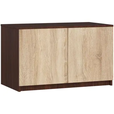 Akord Nadgradna Omarica Za Garderobno Omaro, 2 Vrata, Wenge/Hrast Sonoma