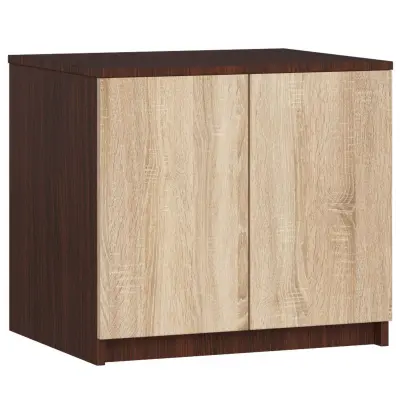 Akord Star Nadgradna Omarica Za Garderobno Omaro, 2 Vrata, Wenge/Hrast Sonoma