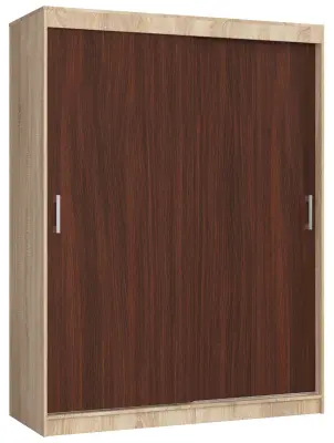 Akord Mono Garderobna Omara Z Drsnimi Vrati, Hrast Sonoma/Wenge