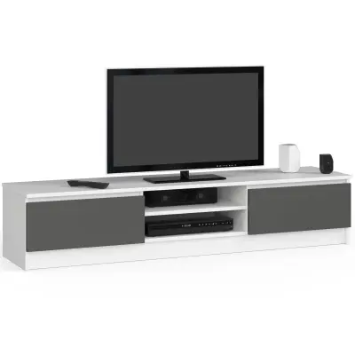 Akord Tv Omarica, 2 Vrata, Bela/Siva