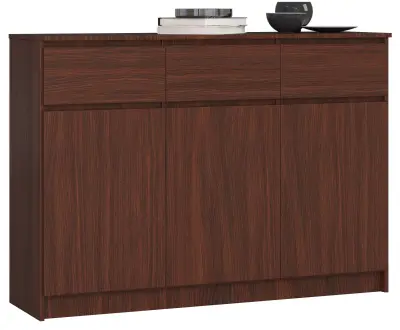 Akord Komoda, 3 Vrata In 3 Predali, Wenge