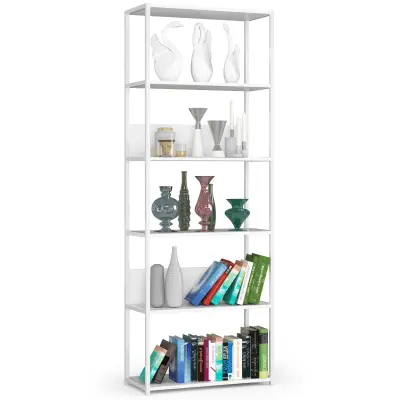 Akord Regal V Loft Slogu Iz Kovine, Bela