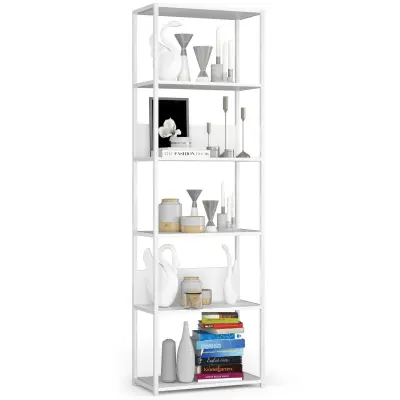 Akord Regal V Loft Slogu Iz Kovine, Bela
