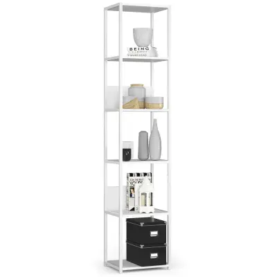 Akord Regal V Loft Slogu Iz Kovine, Bela