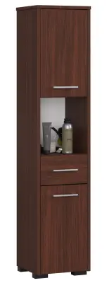 Akord Fin Visoka Kopalniška Omara, 2 Vrata, 1 Predal In 1 Odprt Predel, Wenge