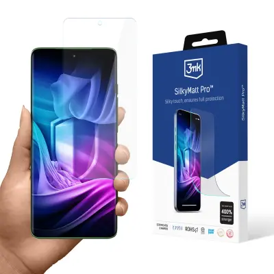 3MK SILKY MATT PRO ZAŠČITNO STEKLO ZA MOTOROLA EDGE 60 CELOTEN ZASLON