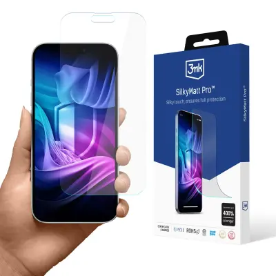 3MK SILKY MATT PRO ZAŠČITNO STEKLO ZA APPLE IPHONE 17 ZRAČNO S FILTROM