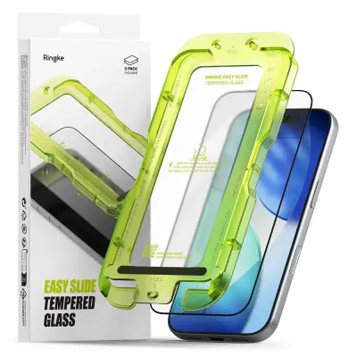 RINGKE KALJENO STEKLO Z ENOSTAVNIM DRSNIM DRSEKOM, 2 KOMADA ZA ZAŠČITO IPHONE 17 PRO