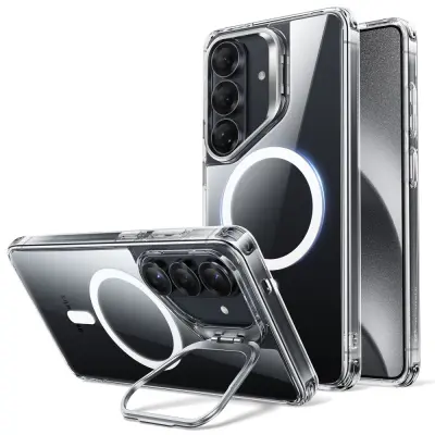 KLASIČNO HIBRIDNO STOJALO IZ KALJENEGA STEKLA ESR ZA SAMSUNG GALAXY S26+ PLUS